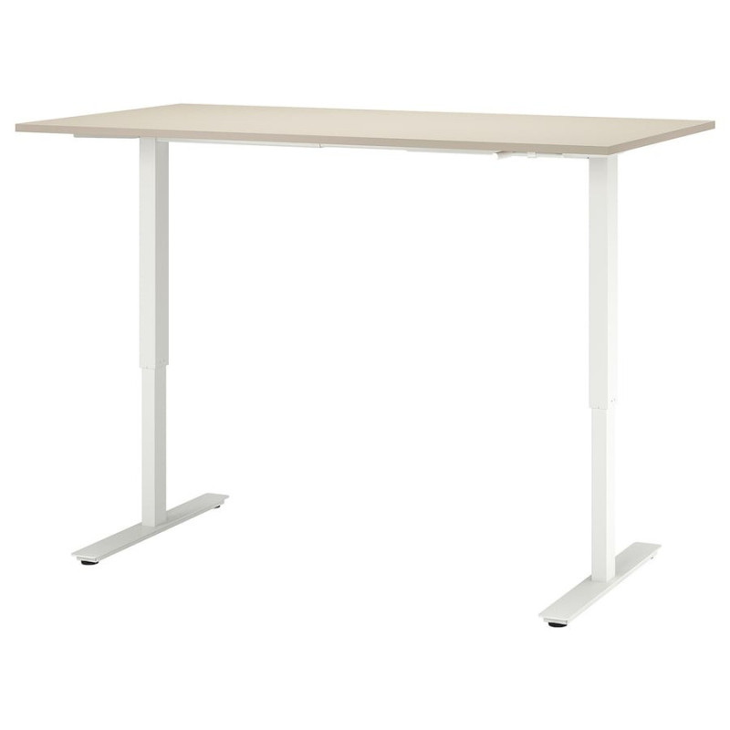 Bureau assis-debout à manivelle 160x80