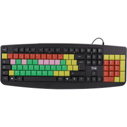 Clavier filaire avec touches colorées