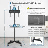 Support mobile pour écrans de 23" à 60" (BONTEC)