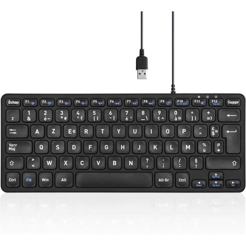 Clavier filaire compact PERIBOARD-432 (PERIXX)