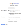 Extension Google Dictionary