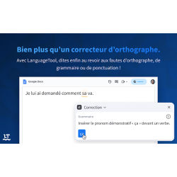 Logiciel LanguageTool - Correcteur orthographique (LANGUAGE TOOL)