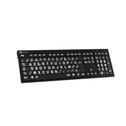 Clavier gros caractères B/N PC Slim Line