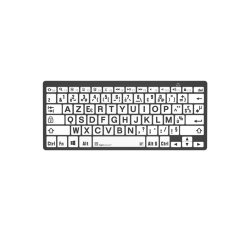 Clavier compact gros caractères N/B