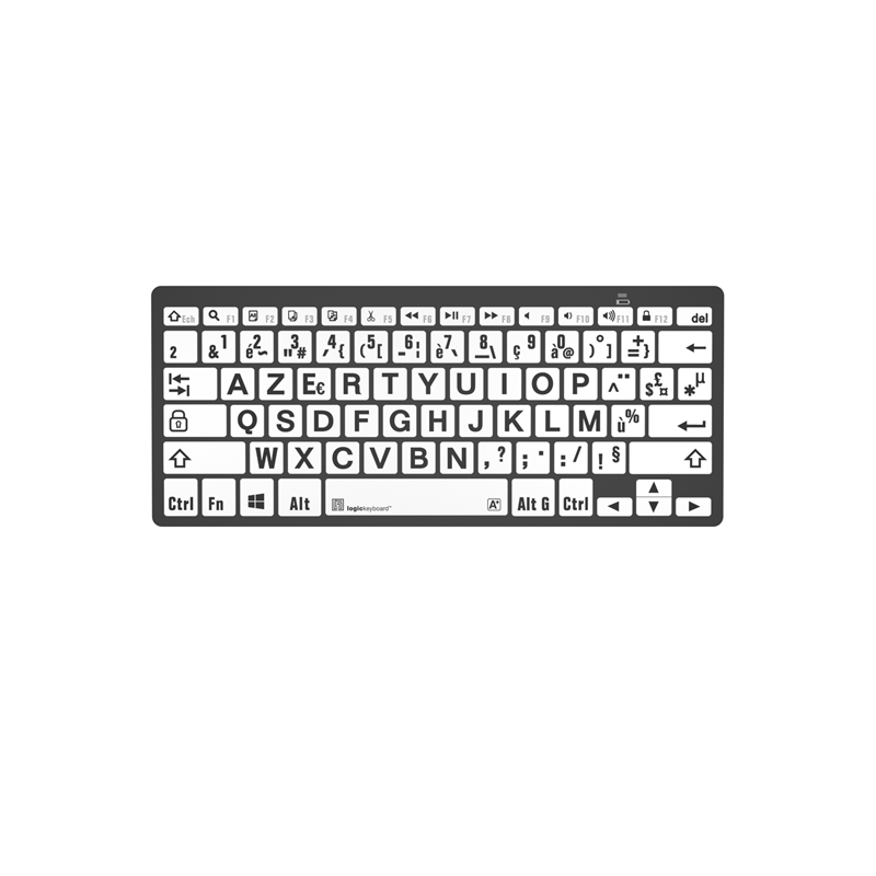 Clavier compact gros caractères N/B