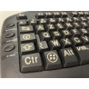 Clavier gros caractères VIG KEYS blanc sur noir