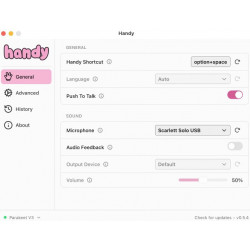 Logiciel Handy - Dictée vocale hors ligne (CJ  PAIS)