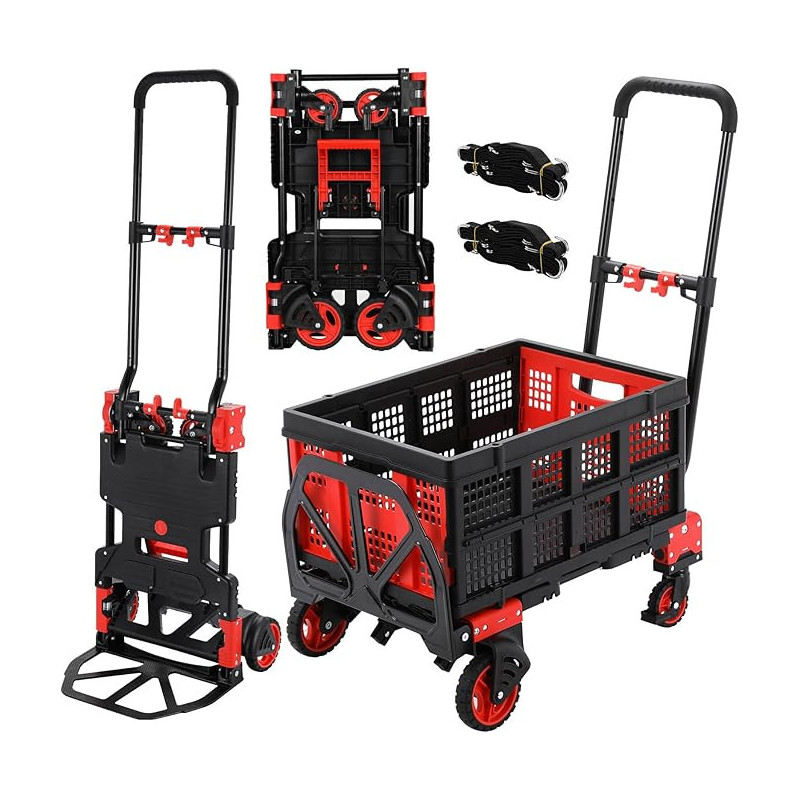 Plateforme 2-en-1 convertible en diable ou chariot (LIFERUN)