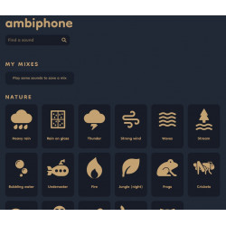 Application Ambiphone - Générateur de paysages sonores (MATT EASON)