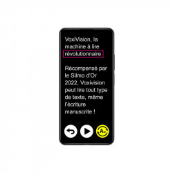 Machine à lire portable avec IA VoxiVision + support OCR (VOXIWEB)