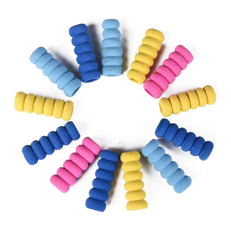 Grip stylo N°6  : manchon rainuré en mousse (HOPTOYS)