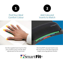 Repose-poignets souris en gel réglable en hauteur SMARTFIT
