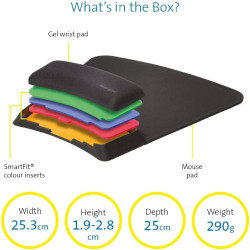 Repose-poignets souris en gel réglable en hauteur SMARTFIT