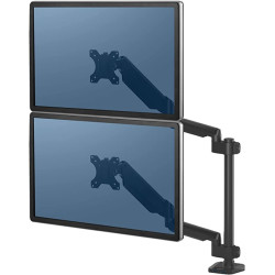 Bras porte-écrans double vertical Platinum Series (FELLOWES)