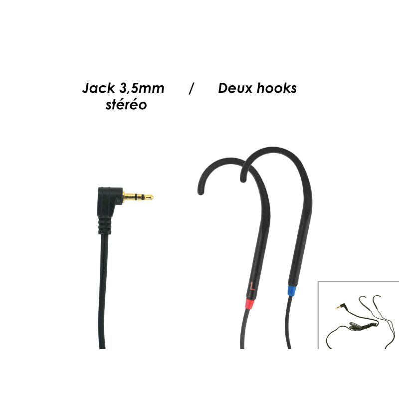 Oreillettes à Induction à 2 Boucles CL Hook 3 (GEEMARC)